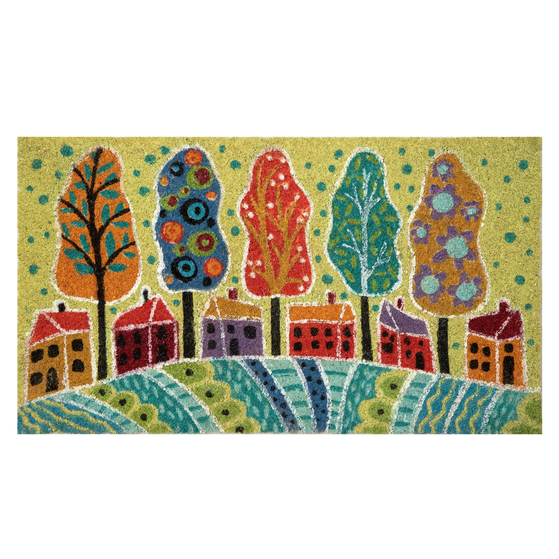 TUBAMQ Zerbino etnico, 43 x 76 cm, motivo tribale persiano, zerbino