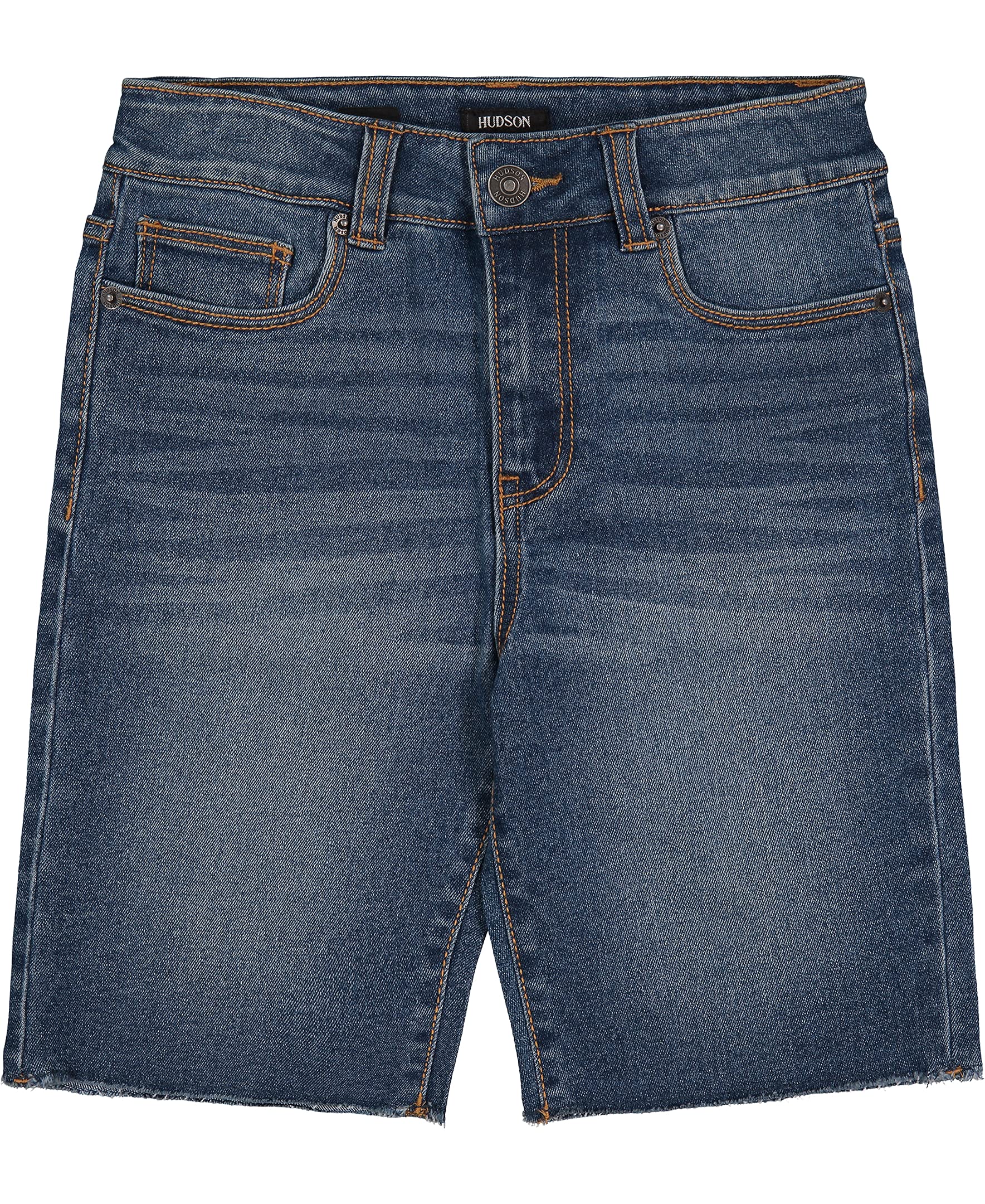 HUDSONGirls' Bermuda and Cut-Off Jean Shorts, Stretch Denim with Mid to High Rise Waist
