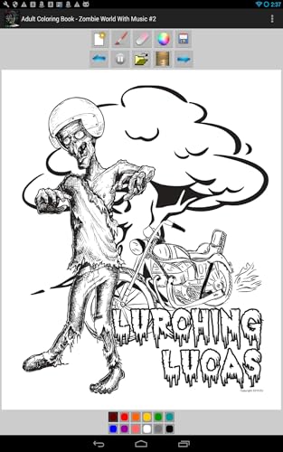 Adult Coloring Book - Zombie World #2