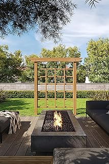 Vita Heartwood Cedar Trellis, 82 inch H x 60 inch W, FSC, Wood, Garden D...