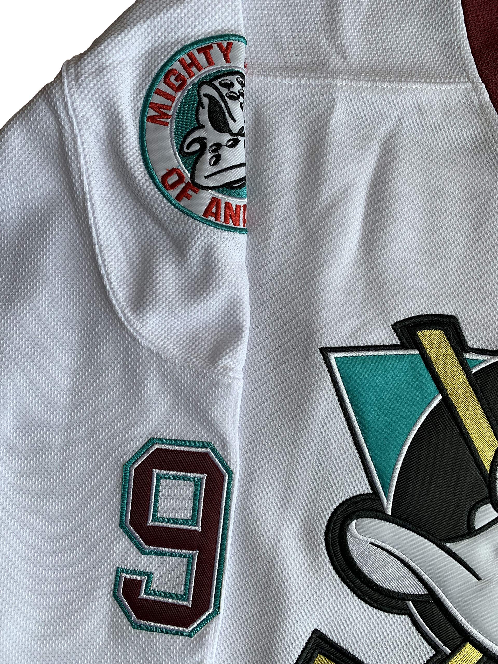 Hombres Mighty Ducks 33 Greg Goldberg 96 Charlie Conway 99 Adam Banks - Camisetas de hockey sobre hielo