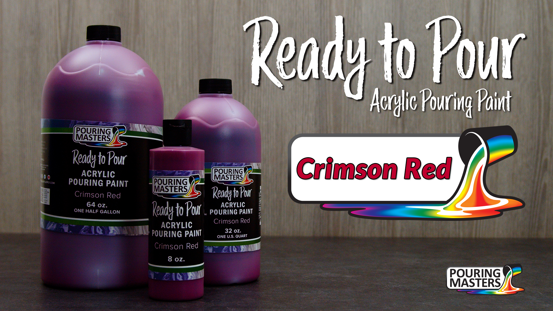 Amazon.com: POURING MASTERS Crimson Red Acrylic Ready to Pour