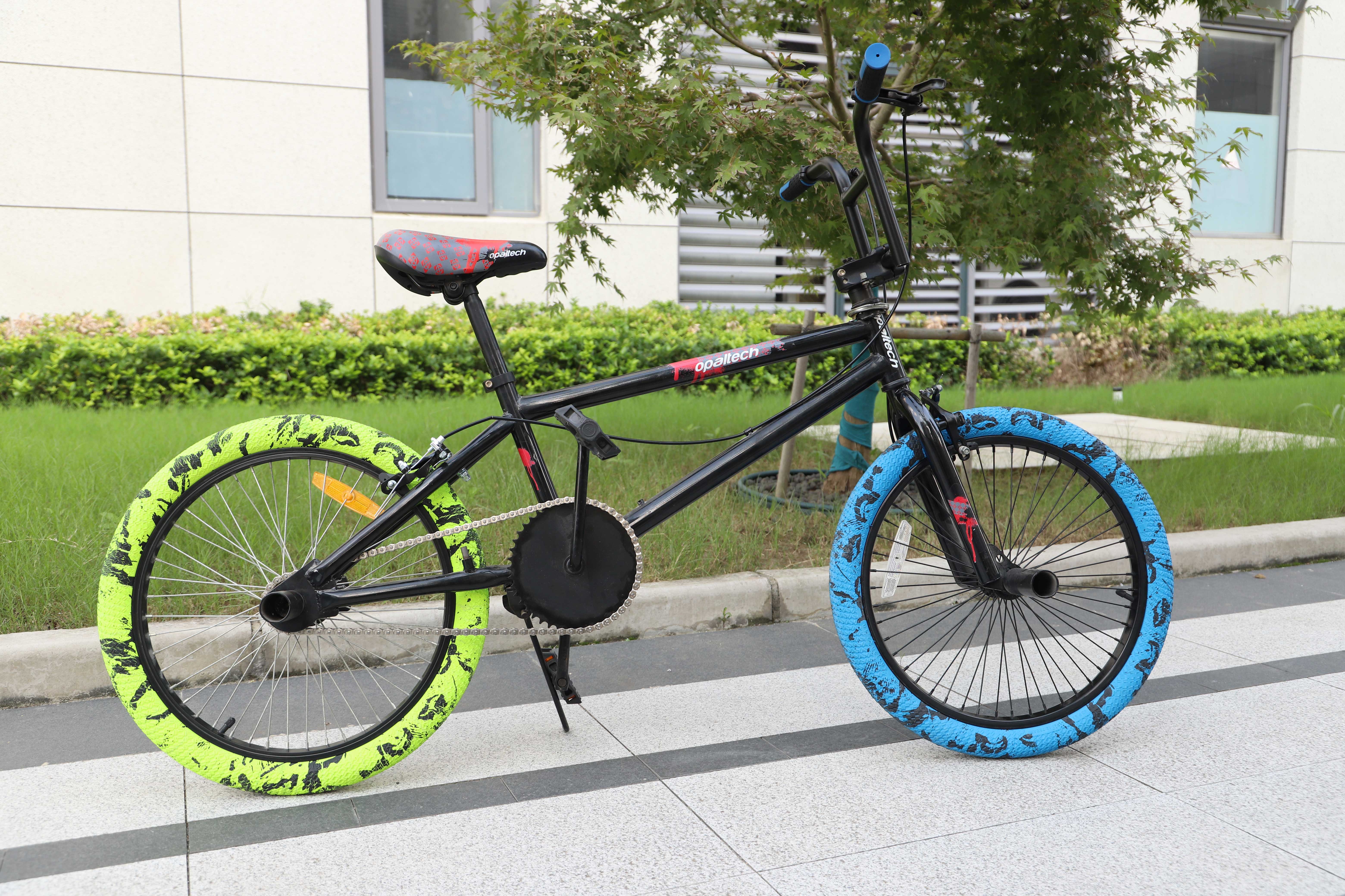 ZUKKA 2 x 30TPI 20 Inch Bicycle Tyres 20 x 2.10 Coats 56-406 Plus 20 x 1.75/2.125 AV35 mm MTB BMX Blue Black