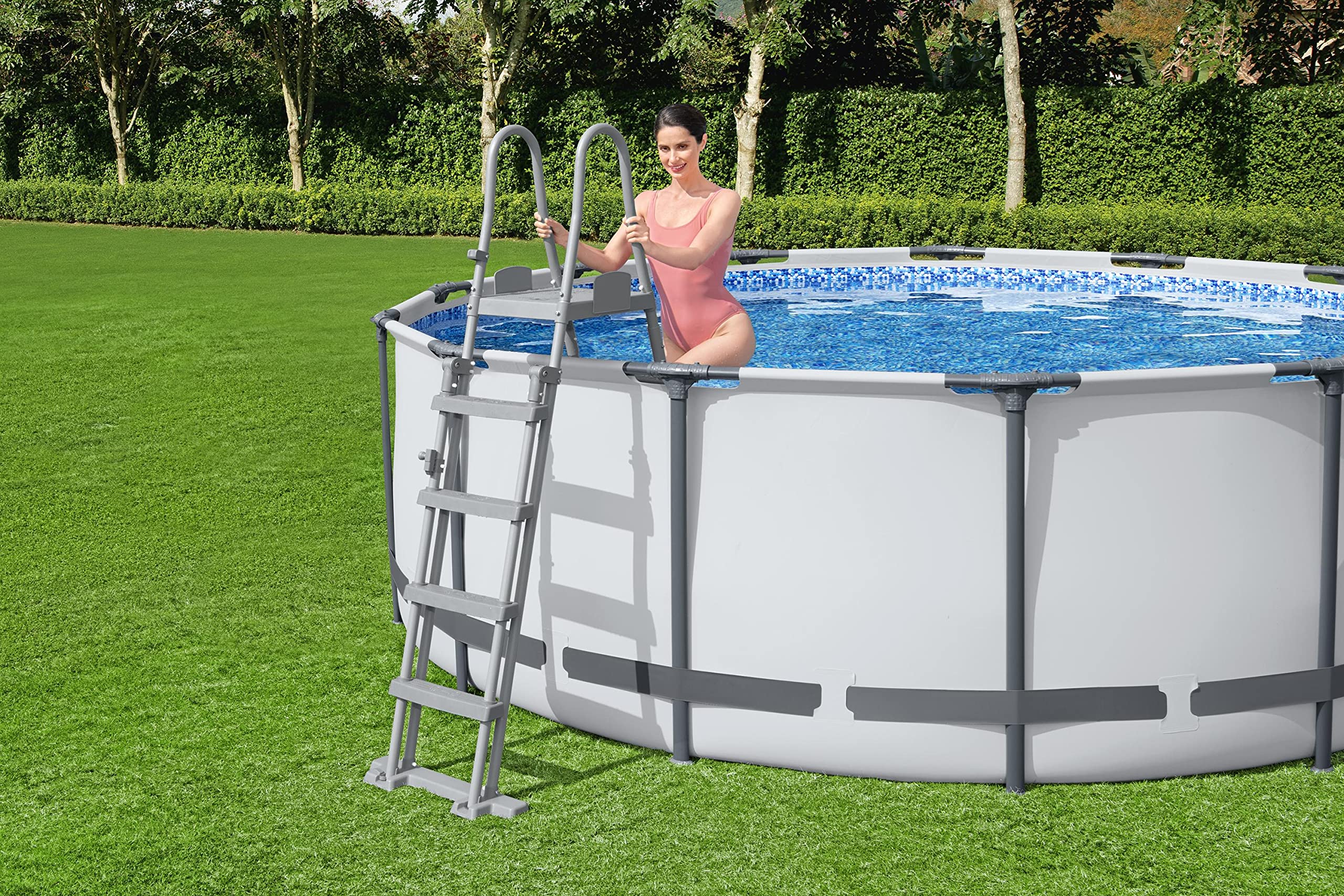 Bestway 58332-4 Drabina zabezpieczająca do basenu 1.32 m Flowclear™