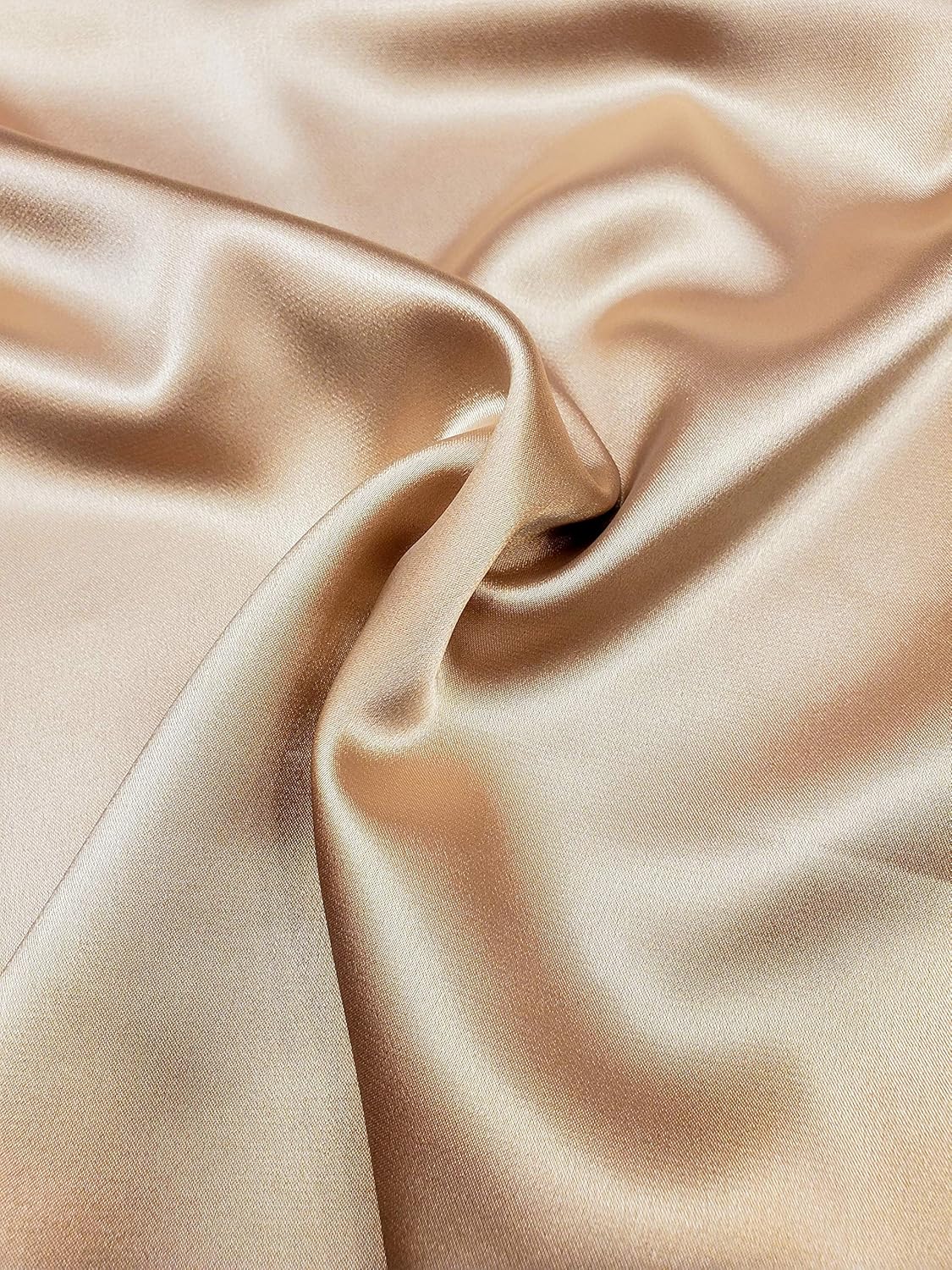Levi Textiles INC. Stretch Imitation Silk Satin Charmeuse - 2 Way Slight Stretch- 58/60" - (#63 - Taupe)