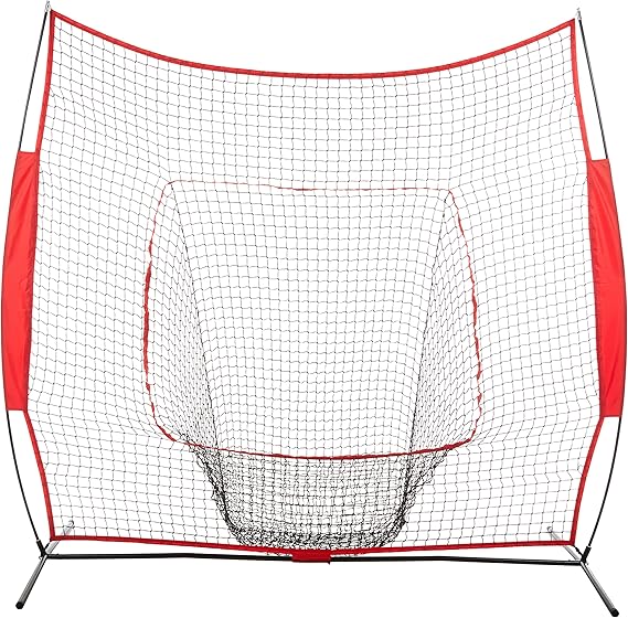 Amazon Basics Baseball Softball Hitting Pitching Batting Practice Net
