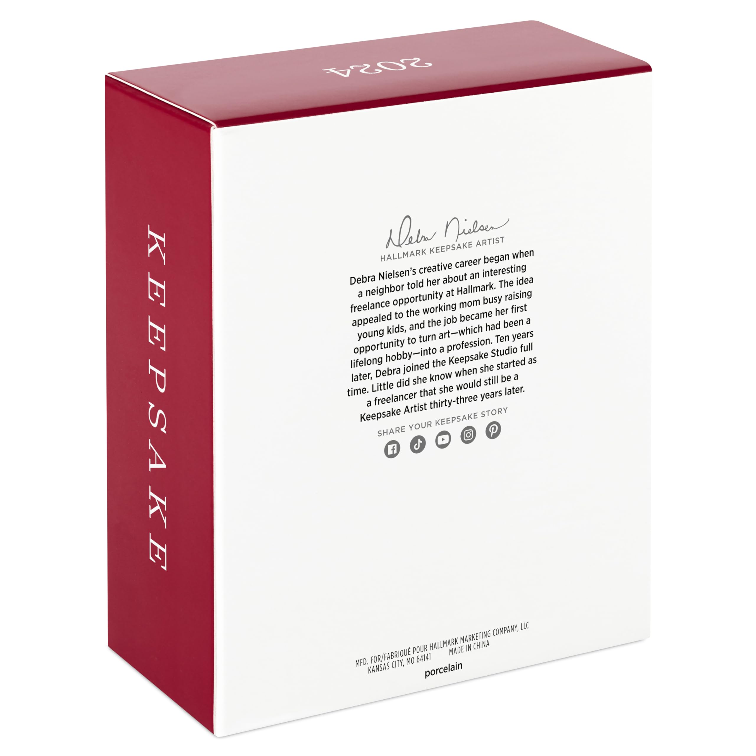 Hallmark KeepsakeChristmas Ornament 2024, So Very Loved Sonogram Photo  Frame, Porcelain, Baby's 1st Christmas