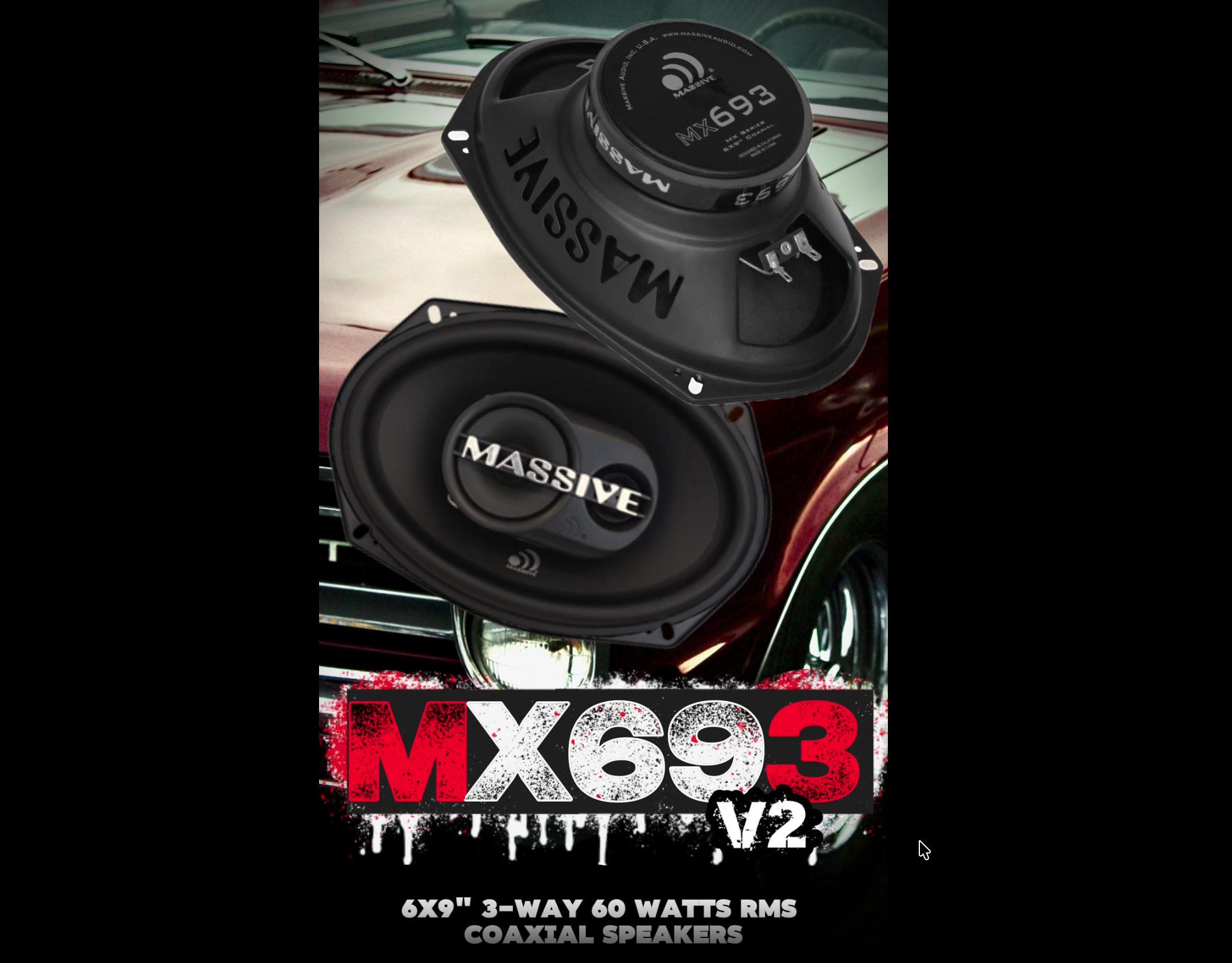 Amazon.com: Massive Audio MX693 | 6x9 3-Way Coaxial Car Speakers