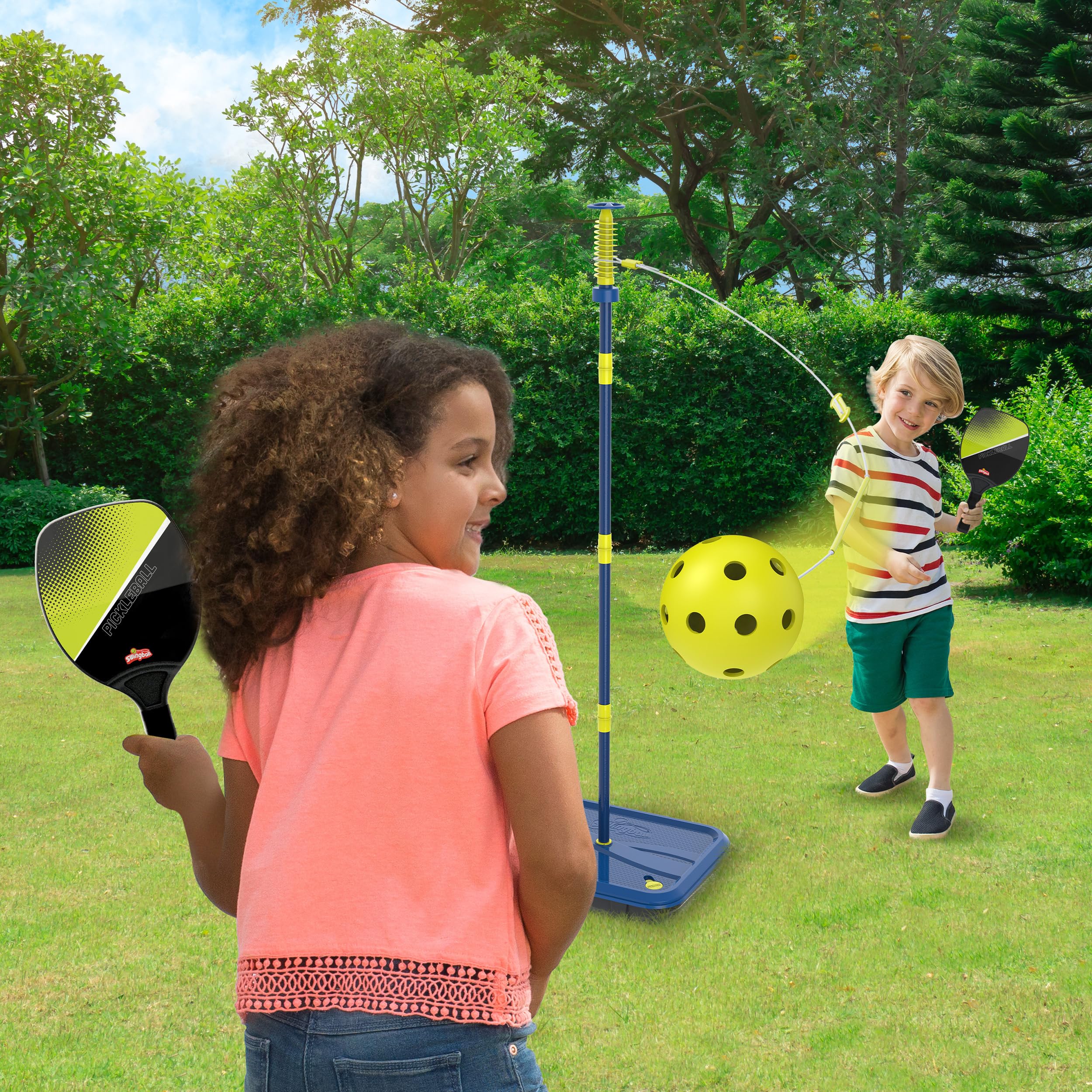 Swingball Pickleball All Surface Unisexe, Noir/Jaune, Taille Unique
