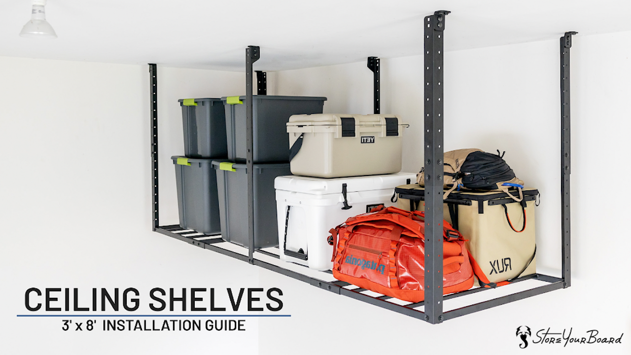 Amazon.com: StoreYourBoard Heavy-Duty Ceiling Mounted Garage