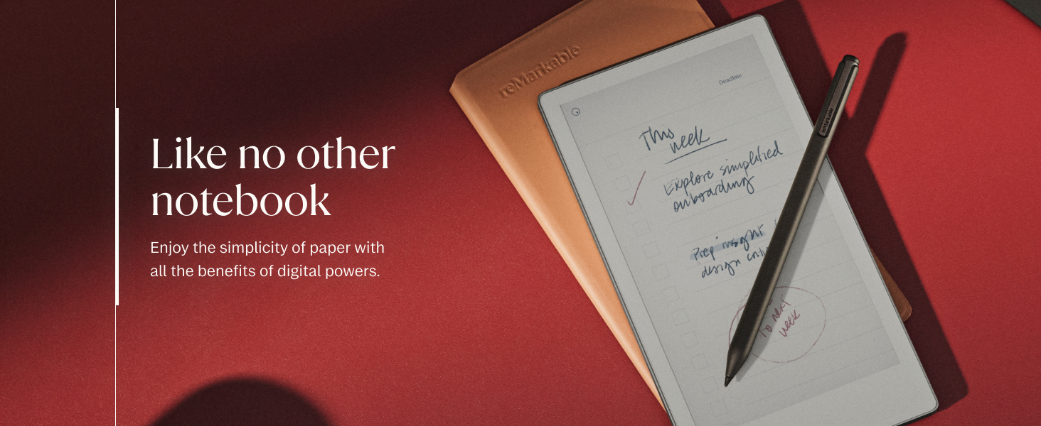 Amazon.com: reMarkable Paper Pro Move - Leather Folio Bundle