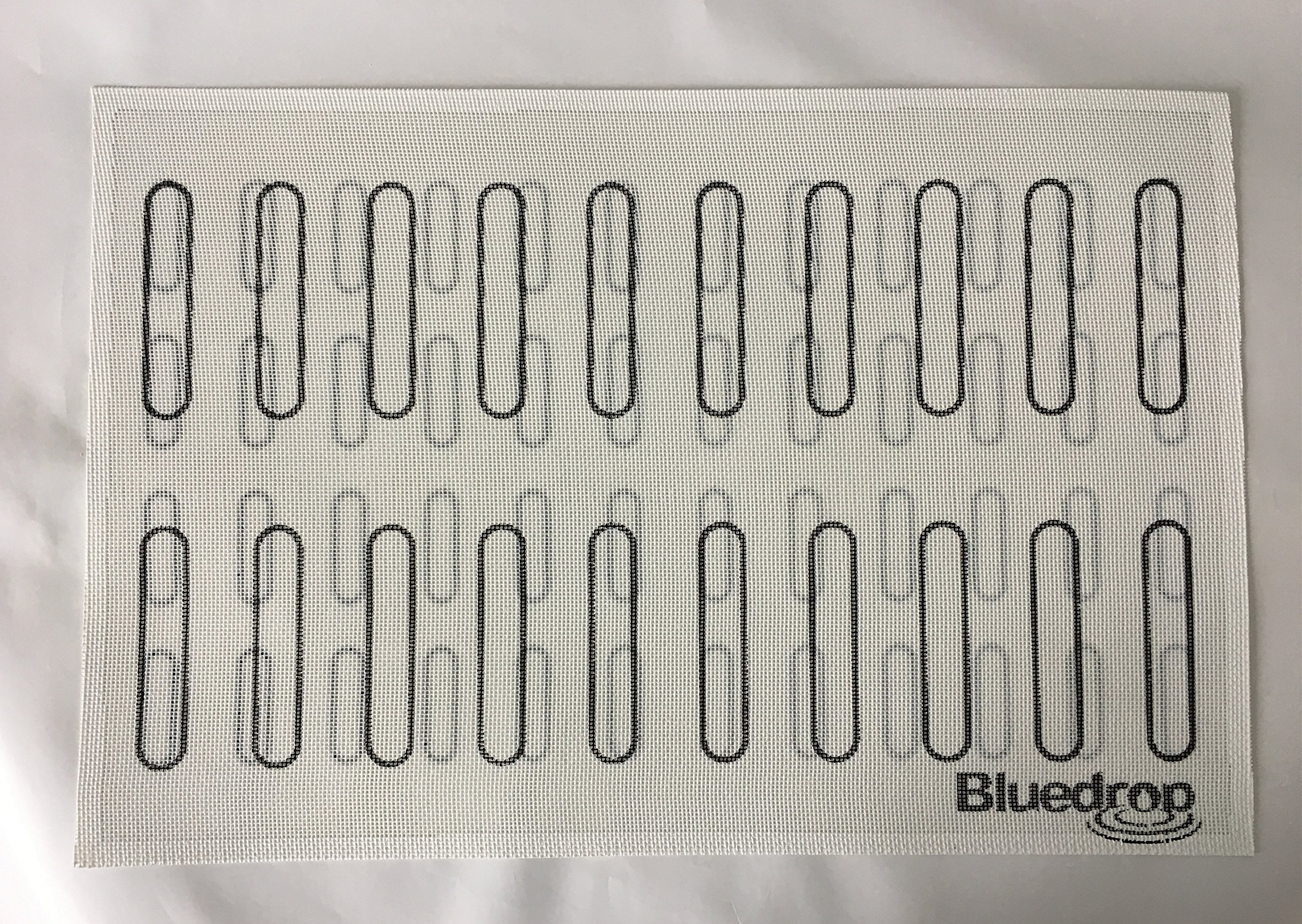 Eclair Backbleche | perforierte Silikon-Brotbackmatte | Antihaft-Backmatte | Dampfgitter | 39,9 x 59,9 cm | (125 x 25 mm Form)