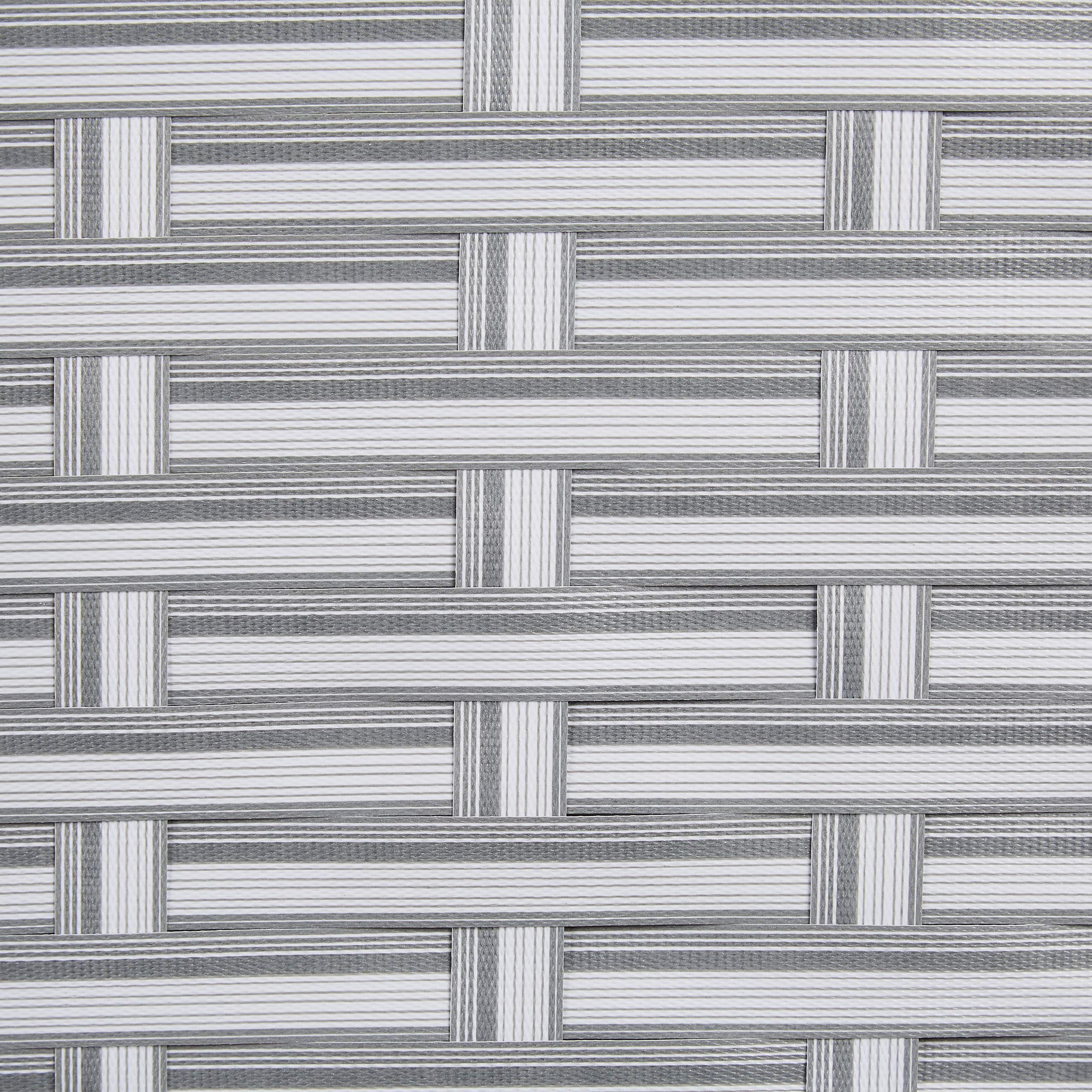 Relaxdays Paravento a 4 Pannelli, HxL: 180 x 180 cm ca., Divisore Pieghevole, Separé per Ambienti Interni, Bianco/Grigio