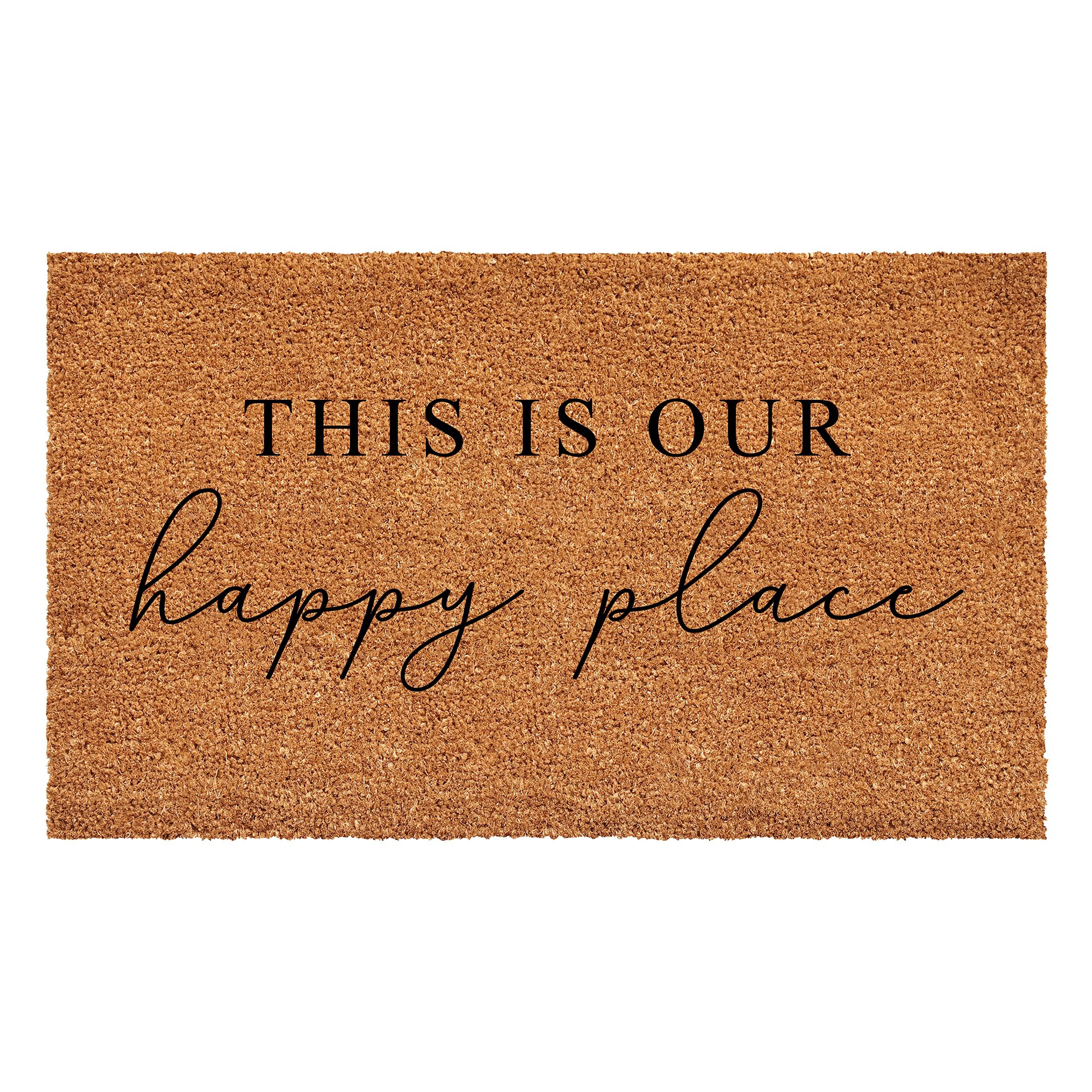 Calloway Mills 108312448 Happy Place Doormat, 24" x 48"