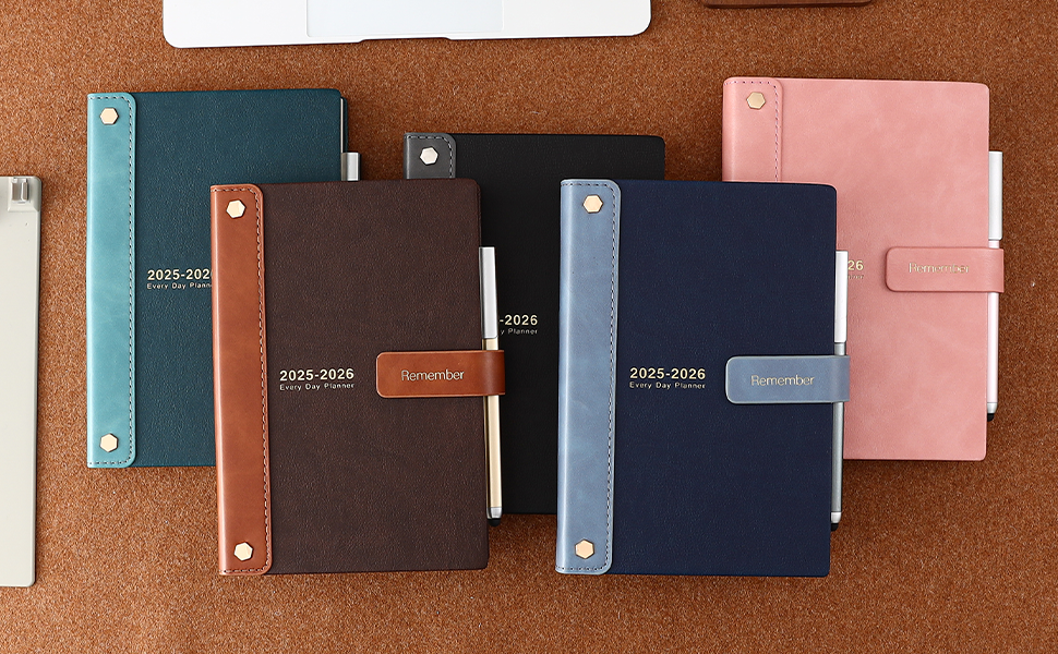 Agenda 2025 Mljtoyo A5 Giornaliera - Copertina Morbida Con Penna, Adesivi E Fasce Elastiche - Foto 8