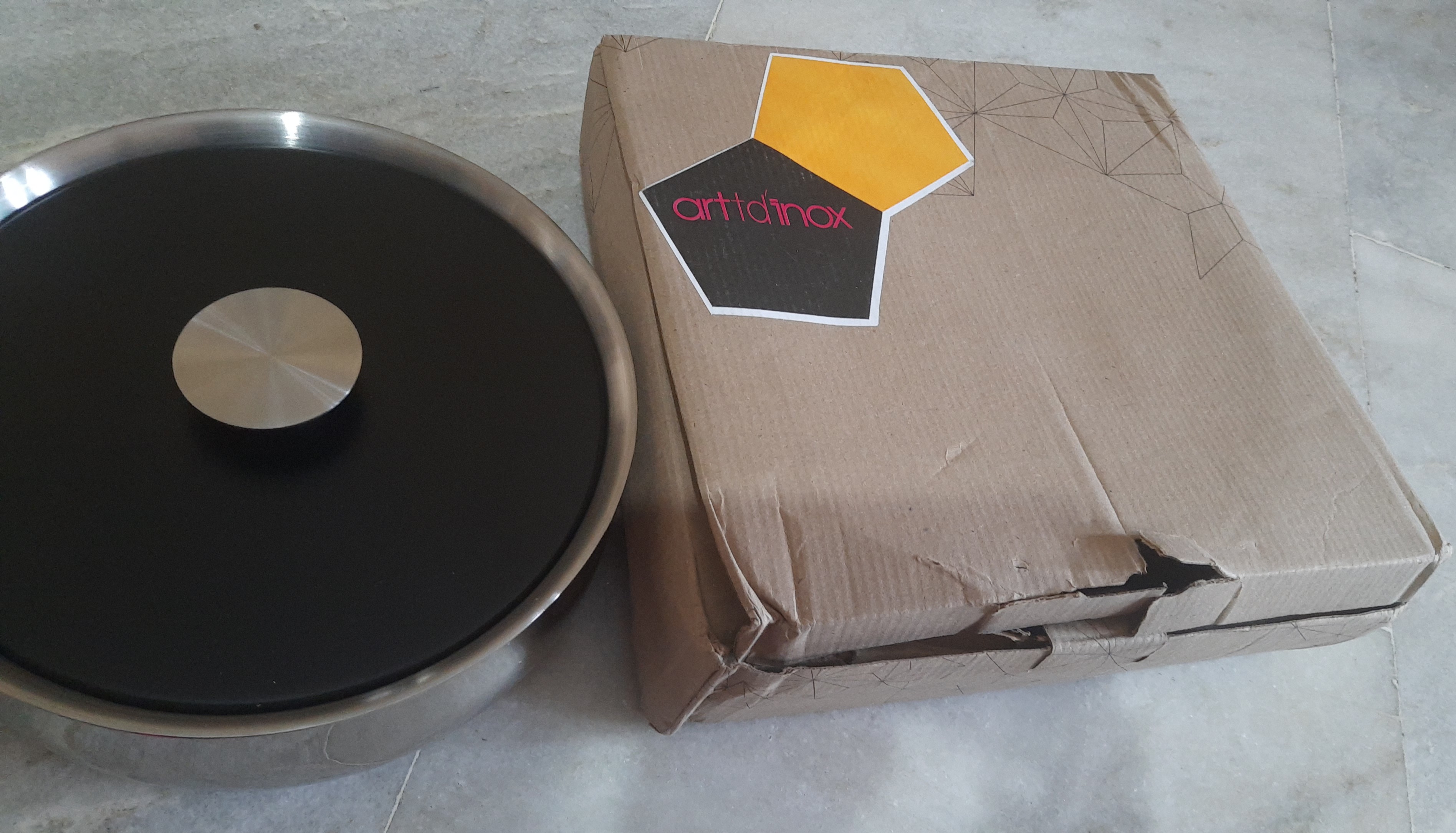 Buy ARTTDINOX Designer Stainless Steel Bowl with Lid | Multi-Purpose ...