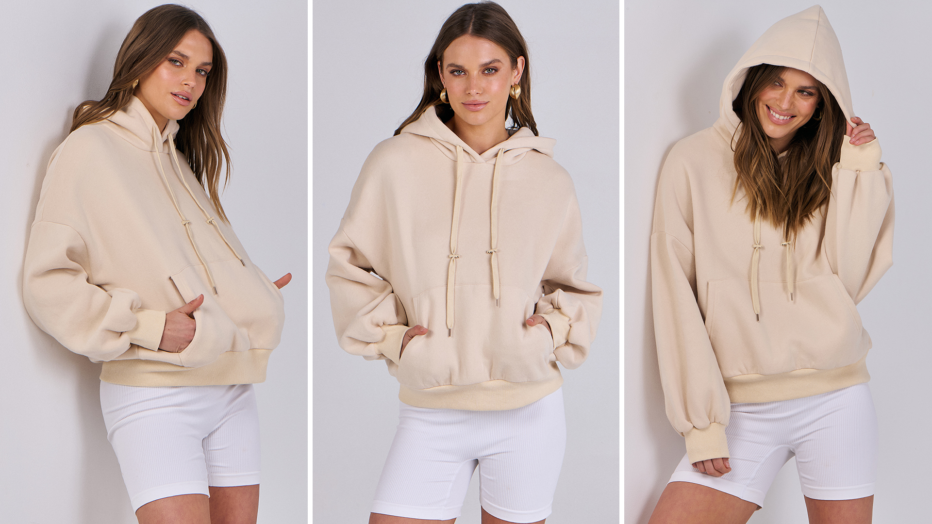 ANRABESS Womens Oversized Hoodies Lantern sleeve Fleece