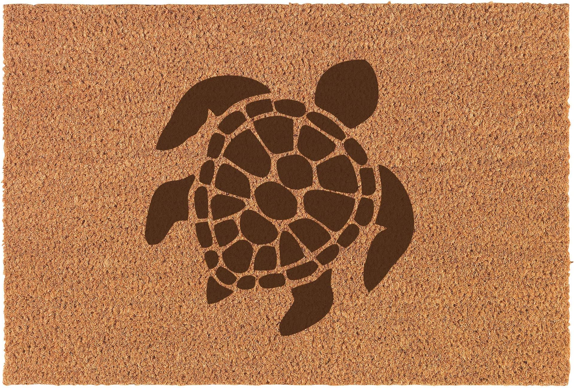 Daylor Coir Door Mat Entry Doormat Sea Turtle