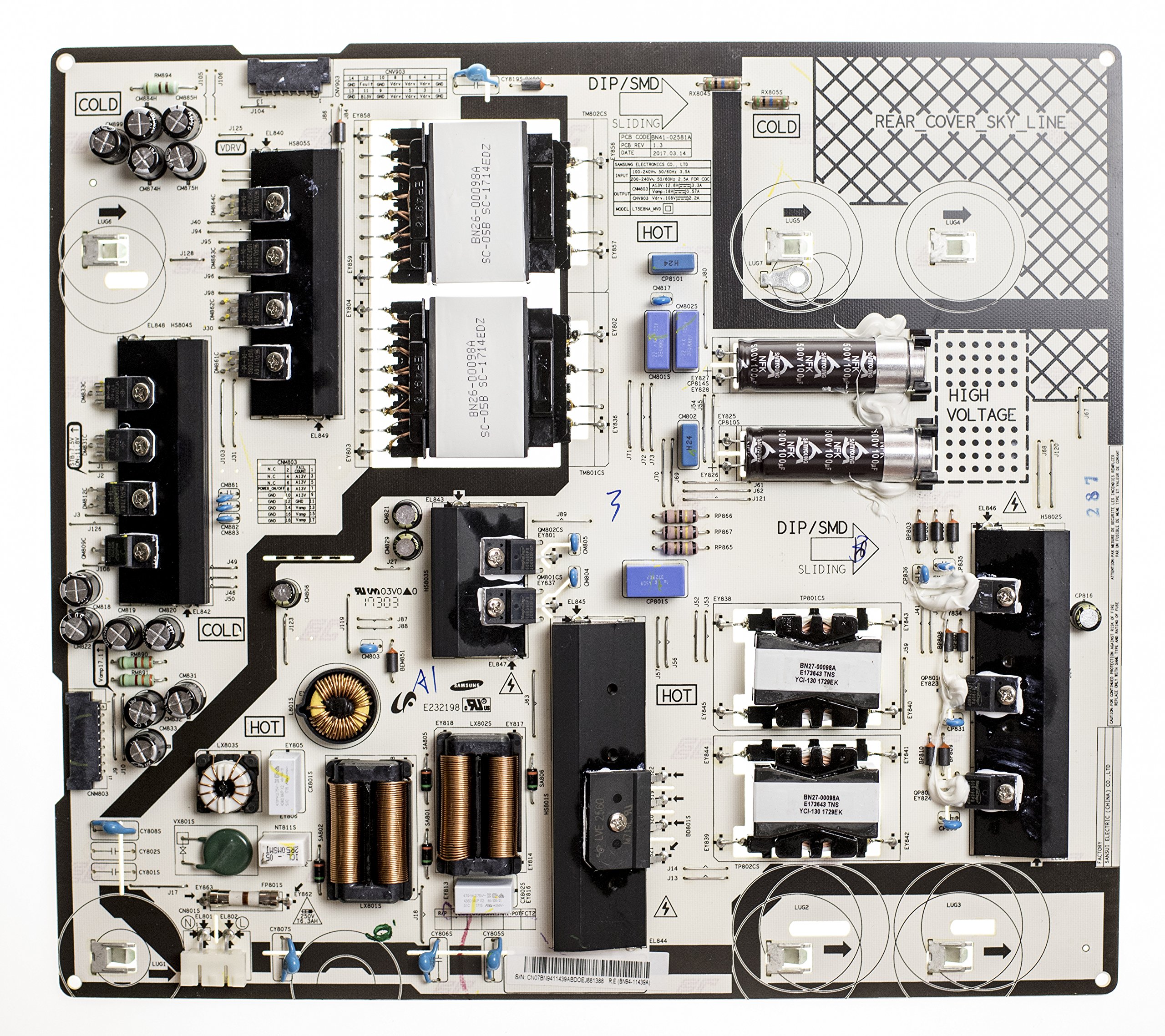 Avengers_Amさん専用 Amazon.com: TEKBYUS BN94-11439A Power Supply/LED Board for