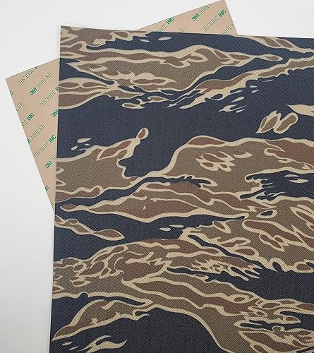 Miniatura 2 de Dangerfield Arms TackGear Wrap - Envoltura adhesiva de camuflaje multicámara Cordura de 8 x 12 pulgadas, 500 denier, parte trasera adhesiva para