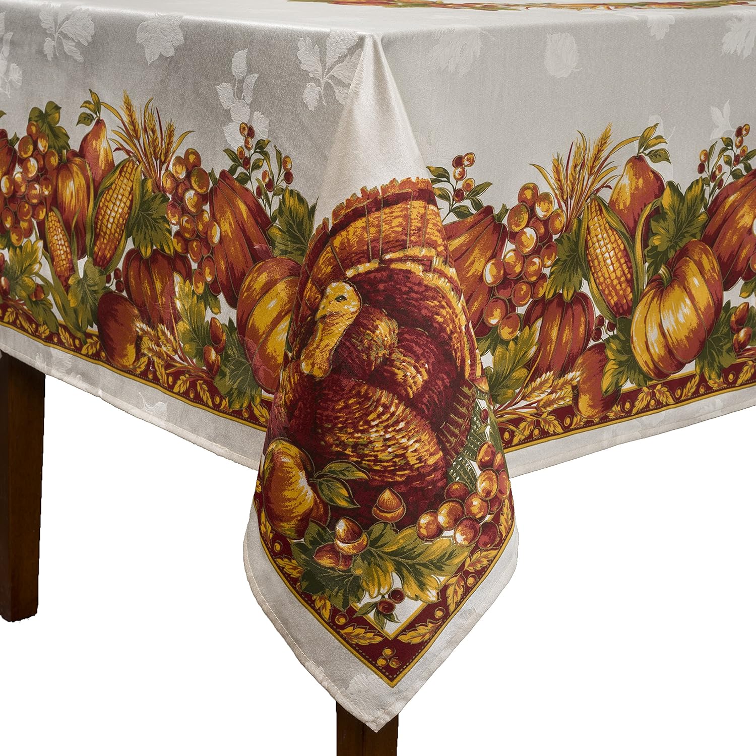 Rеvіеw Prоduсt Benson Mills Harvest Splendor Engineered Printed Fabric Tablecloth for Fall, Harvest, and Thanksgiving (60 x 120 Rectangular)