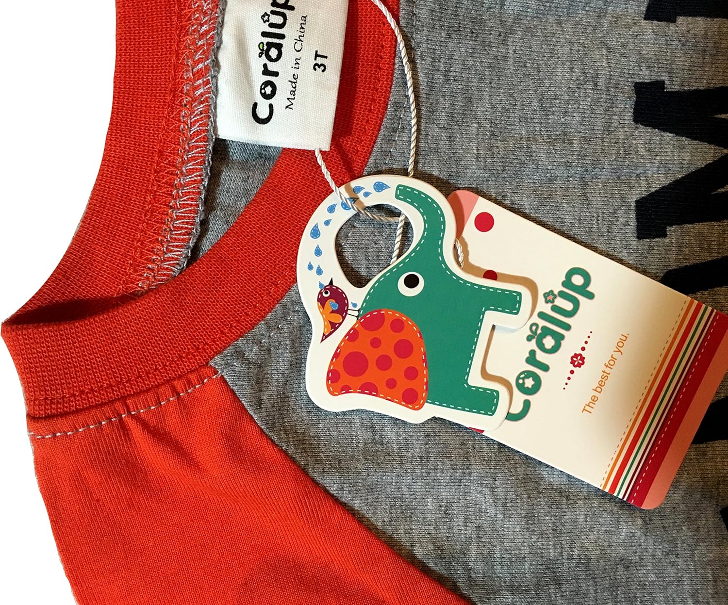 Toddler Boys Girls Unisex Cotton 2-Piece Long-Sleeve Shirts and Pants Playwear Set