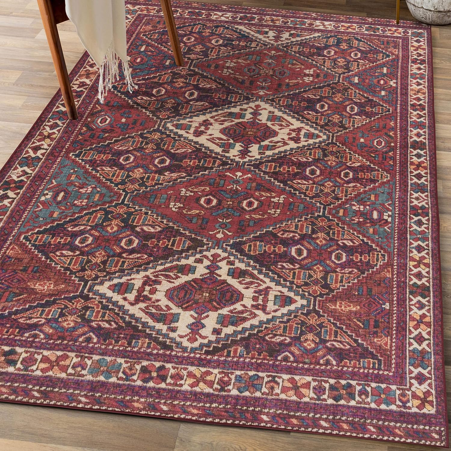 ReaLife Machine Washable Area Rug Living Room Bedroom