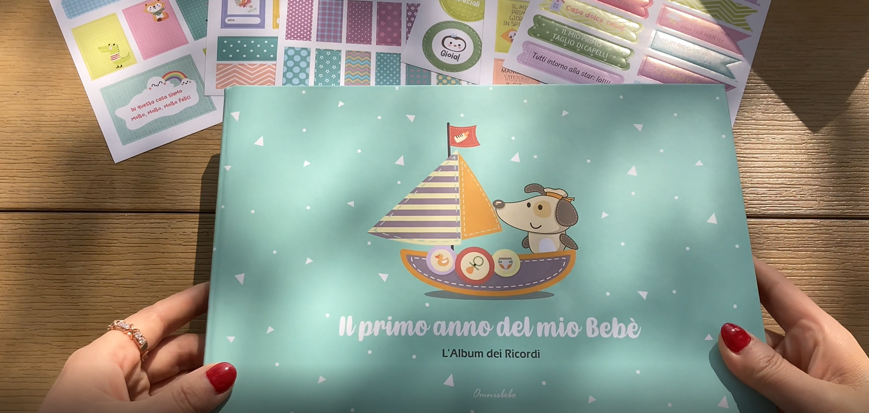 Diario Bambino Hello Baby - Album Ricordi 0-5 Anni, Copertina Lino, 154