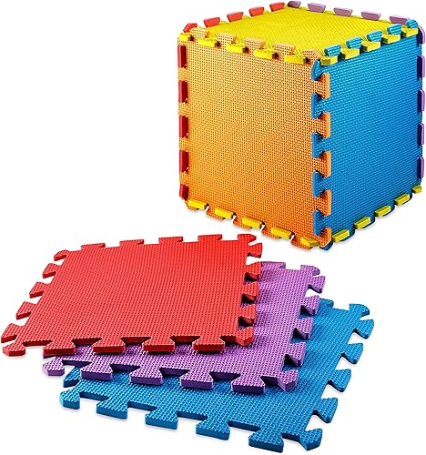 Miniatura 2 de Alfombra de 10 azulejos de goma EVA, con seguridad para niños, los colores pueden variar, de Creative Time