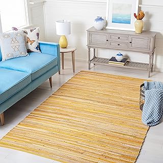 SAFAVIEH Rag Rug Collection Accent Rug - 3' x 5', Yellow & Multi, Handma...