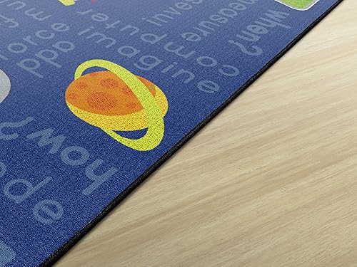 Miniatura 23 de Flagship Carpets STEM - Alfombra educativa de ciencia para aula infantil o habitación de los niños, alfombra de sala de juegos o tapete