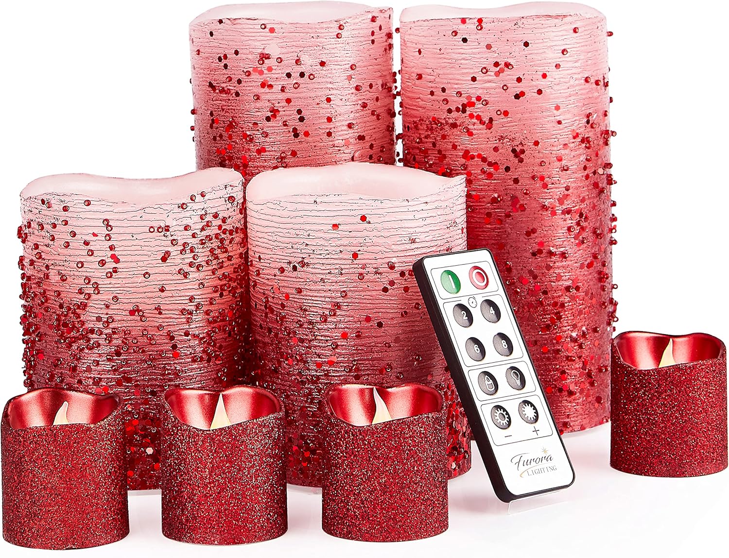 Furora LIGHTING LED Flameless Candles with Remote Battery