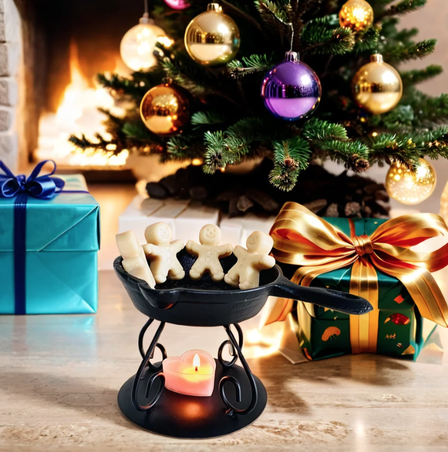 Amazon.com: Wax Melter, Mini Cast Iron Skillet with Warmer and
