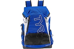 Arena Swim Backpack: 45-liter Capacity, Royal/White, for Swimmers and Water Sports Enthusiasts