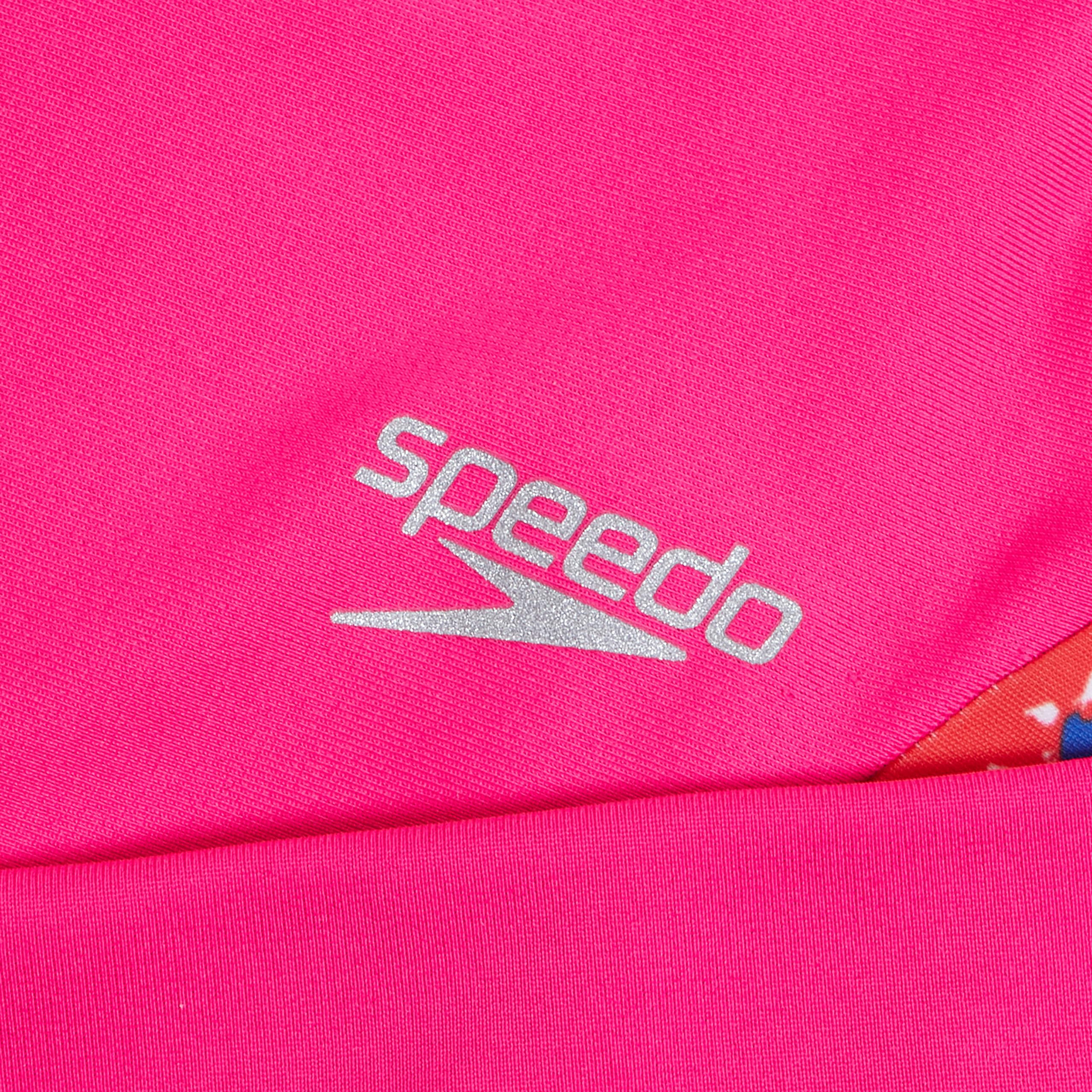 Speedo Girls' Uv Swim Shirt Long Sleeve Rashguard Set, Flare Pink