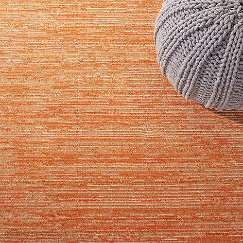 Vista 43 de SAFAVIEH Vision Collection VSN606F - Tapete de 6 pies x 9 pies, crema, moderno, ombré, no desprende pelo, fácil cuidado, para zonas de alto tráfico