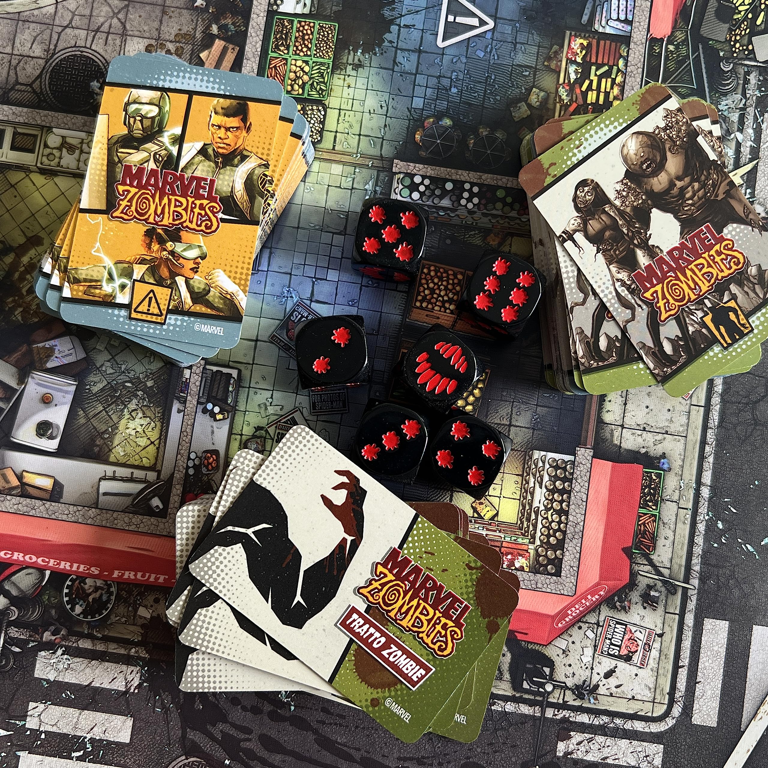 Asmodee – ZOMBICIDE: MARVEL ZOMBIES – Gioco da Tavolo Zombicide – Gioco di Società Collaborativo e di Strategia per Amici – Idea Regalo Marvel – 1-6 Giocatori – 15+ Anni – Edizione in Italiano