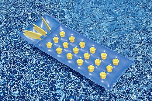 Miniatura 2 de Swimline 9035 - Colchón inflable para piscina con 18 bolsillos de aire los colores pueden variar color azul