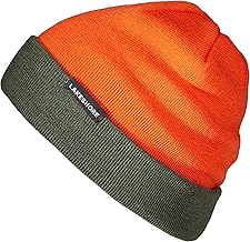 Lakeshore® 100% Merino Wool Signal Warn Reversible Snapback Hunting Hat for Men and Women, Orange/Olive, Orange/Olive