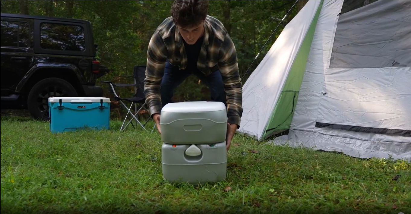 campingklo zelt SereneLife Camping Klo VAR Werkzeuge Werkstatt Box ghia Color:Indigo