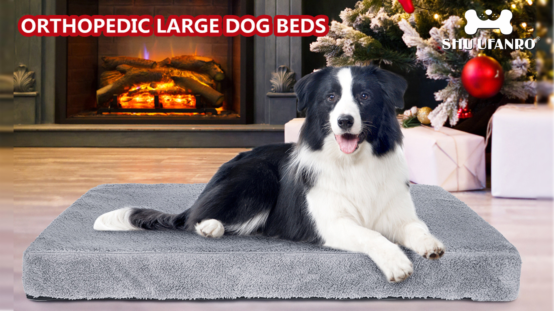 SHU UFANRO Large Dog Bed for Medium Large Dogs, Waterproof Orthopedic Memory Foam Dog Bed with Removable Washable Cover… - Image 7