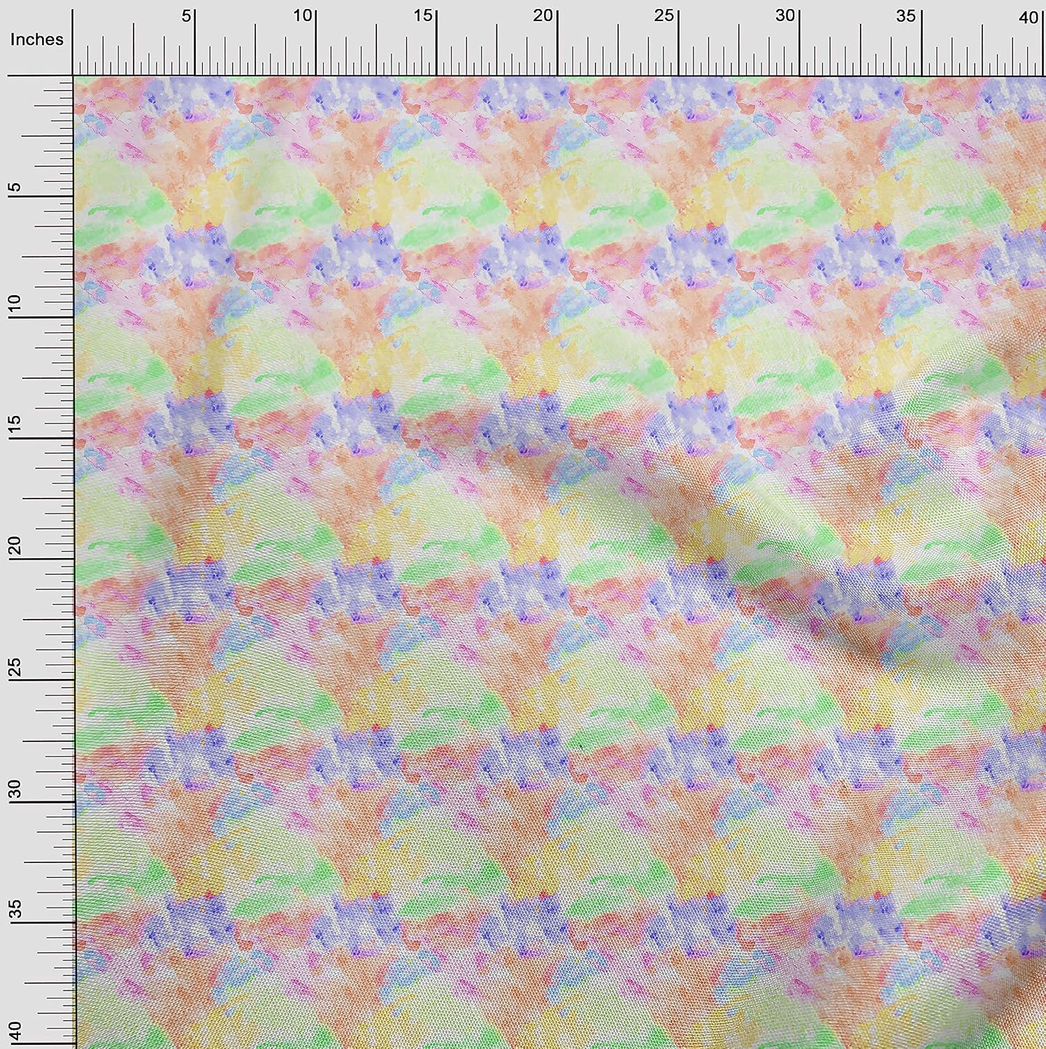 oneOone Cotton Cambric Light Peach Fabric Tie Dye Sewing Fabric By The Yard Printed DIY Clothing Sewing Supplies 56 Inch Wide-MZ
