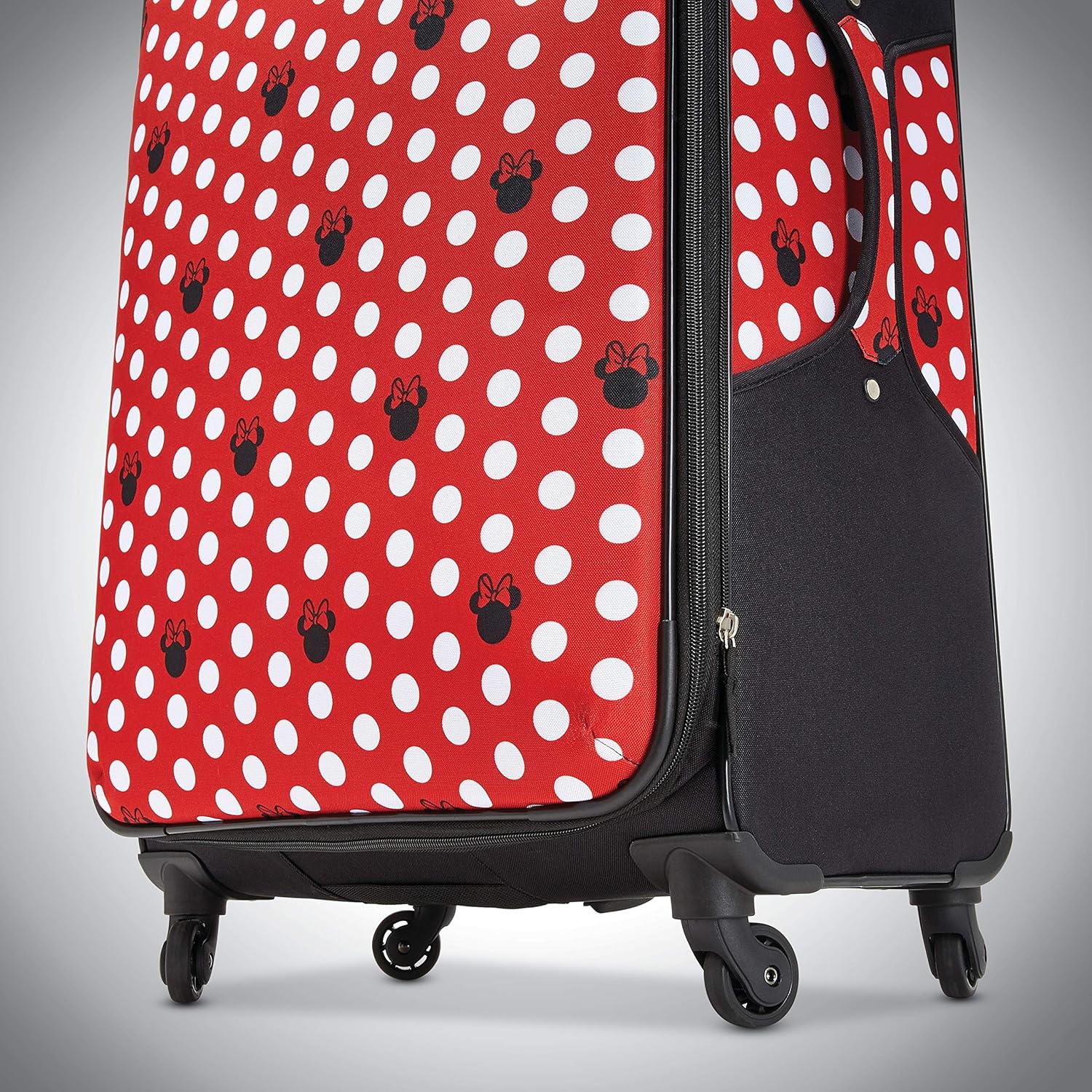 American Tourister Disney Softside Luggage with Spinner Wheels, Minnie Mouse Dots, 2-Piece Set (21/28)