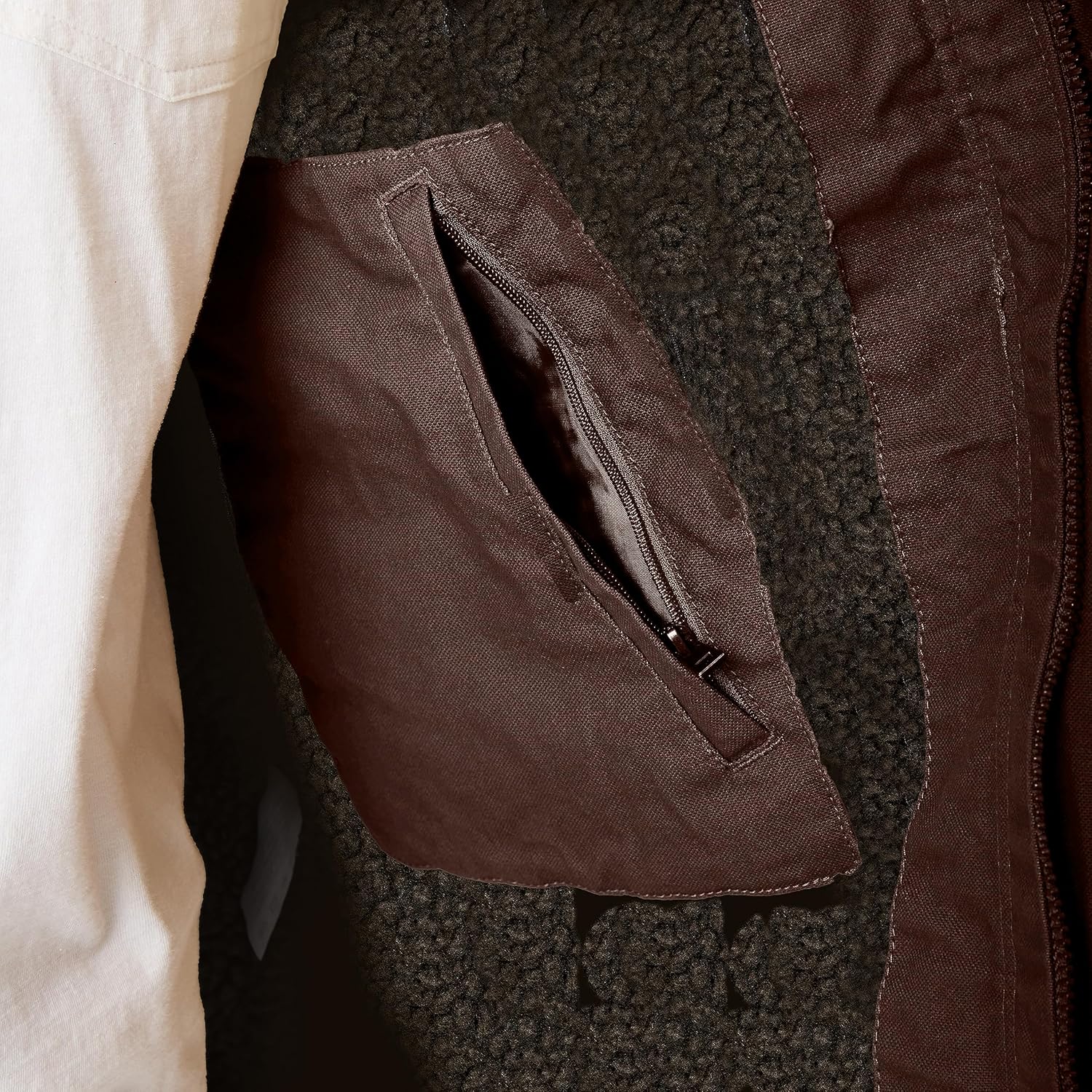 Smith's Workwear Mens Sherpa-lined Duck Work JacketWork Jacket - Image 5