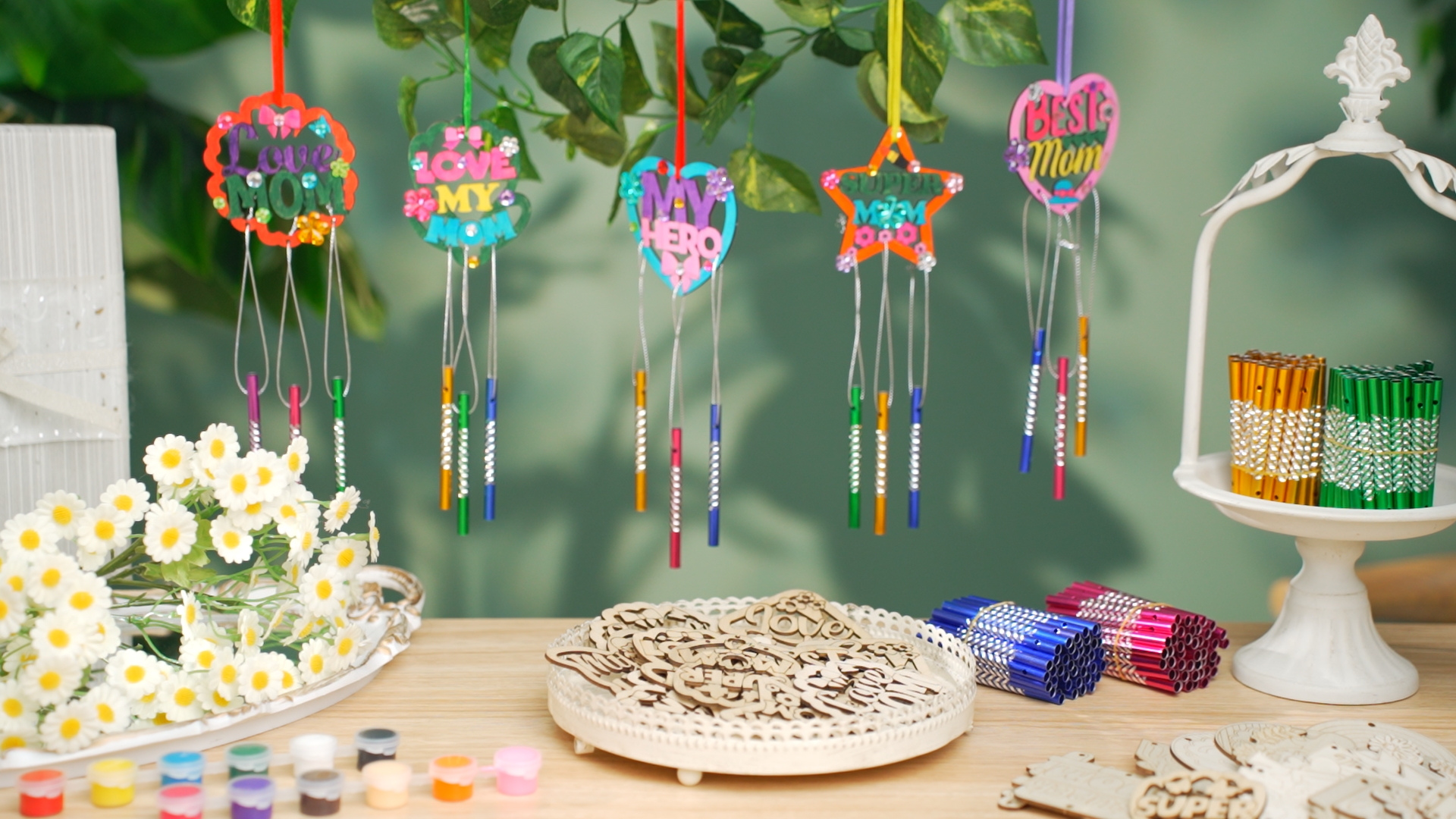 Amazon.com: DoubleFill 30 Pack Mother's Day Wind Chime Kit Mom