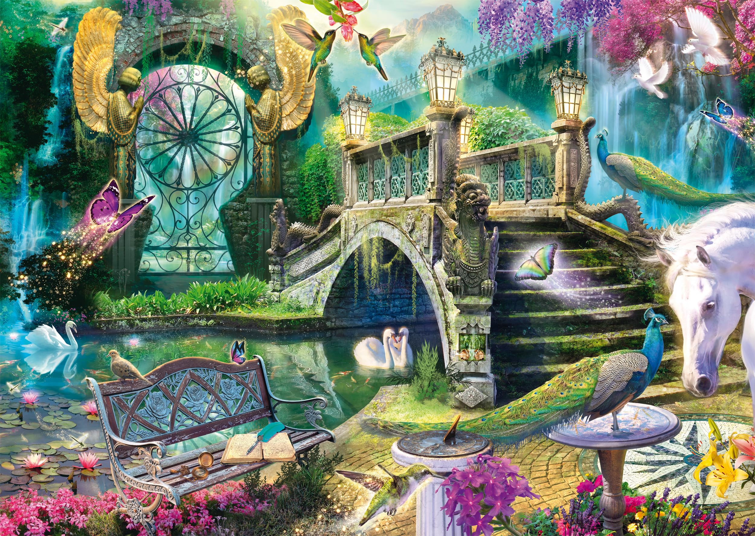 Schmidt Spiele 58631 The Secret Garden, Jeff Haynie, 1000 Piece Jigsaw Puzzle