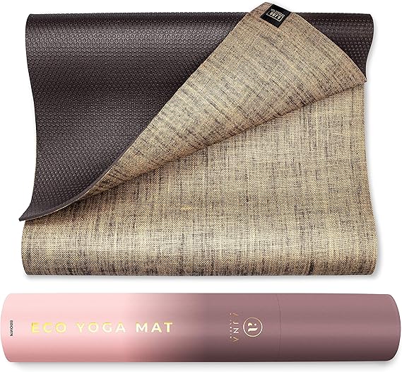 Ajna Organic Yoga Mat Natural Jute Yoga Mats Large Non Slip Eco