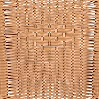 Vista 14 de Flash Furniture Lila Paquete de 2 Sillas Apilables de Ratán Beige para Restaurante Interior-Exterior