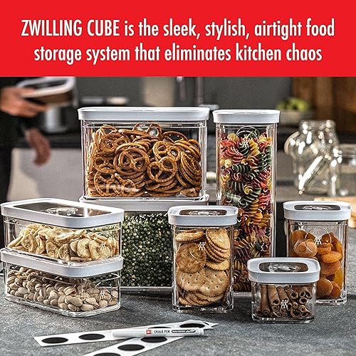 Miniatura 8 de ZWILLING Fresh &amp; Save CUBE - Inserto multifuncional 4 en 1 con cuchara medidora de doble cara integrada, boquilla de vertido y nivelador, plástico