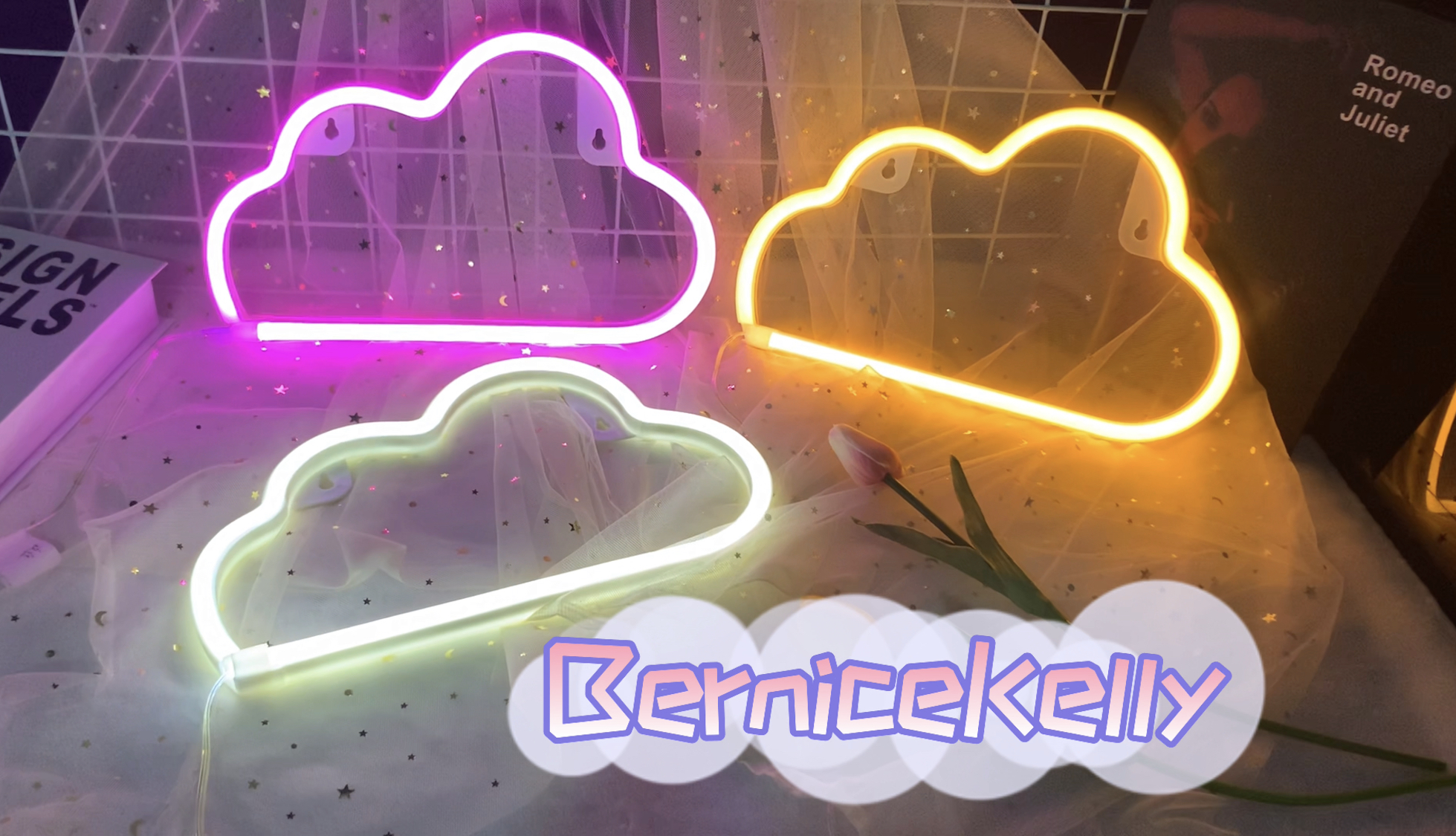 Pink Cloud Neon Light Sign – LED Cloud Shaped Night Light, Battery Or USB Powered, 11.8” X 7.3”, Perfect Wall Decor For Kids Room, Bedroom, Parties